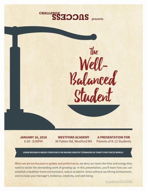 The Well Balanced Student Flyer