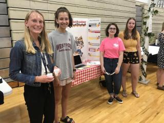 German Club Officers and Faculty Advisor at the Activities Fair